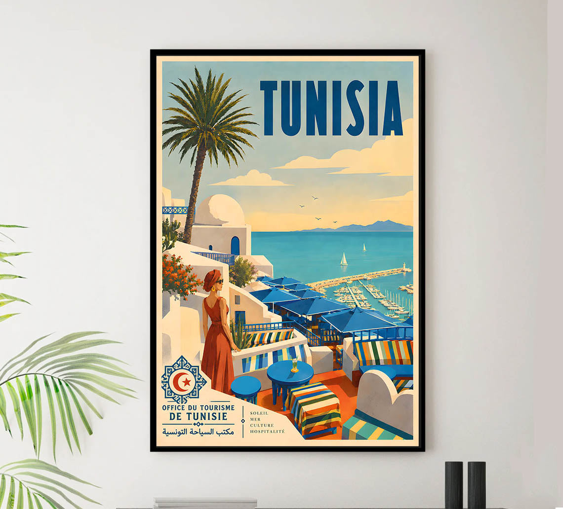 Tunisia - Tourism - v1 - Vintage Travel Poster