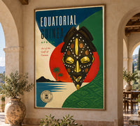 Africa - Equatorial Guinea - Vintage Tourism Travel Poster