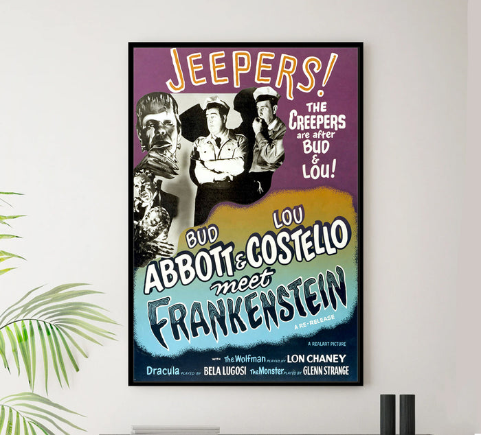 Bud Abbott Lou Costello Meet Frankenstein 1948 - US - v5 - Classic Movie Poster