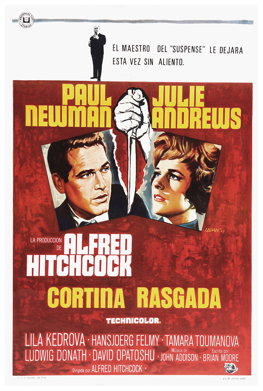 Torn Curtain 1966 - Paul Newman - Spain - Classic Movie Poster