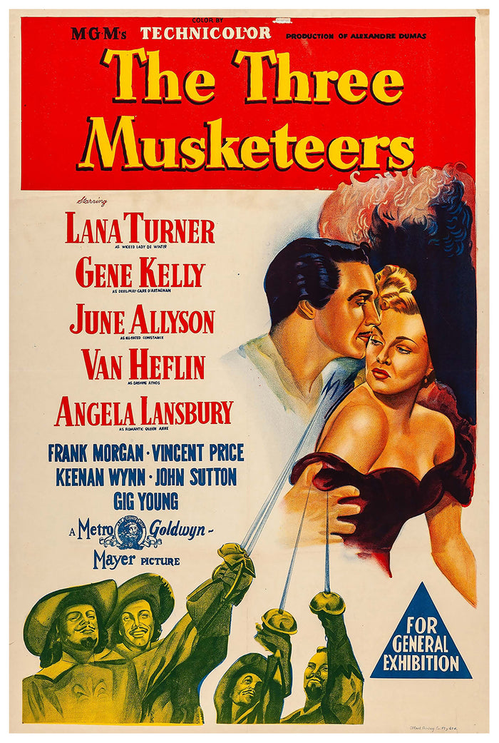 The Three Musketeers 1948 - Australia - v1 - Classic Movie Poster