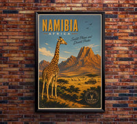 Africa - Namibia - Vintage Tourism Travel Poster