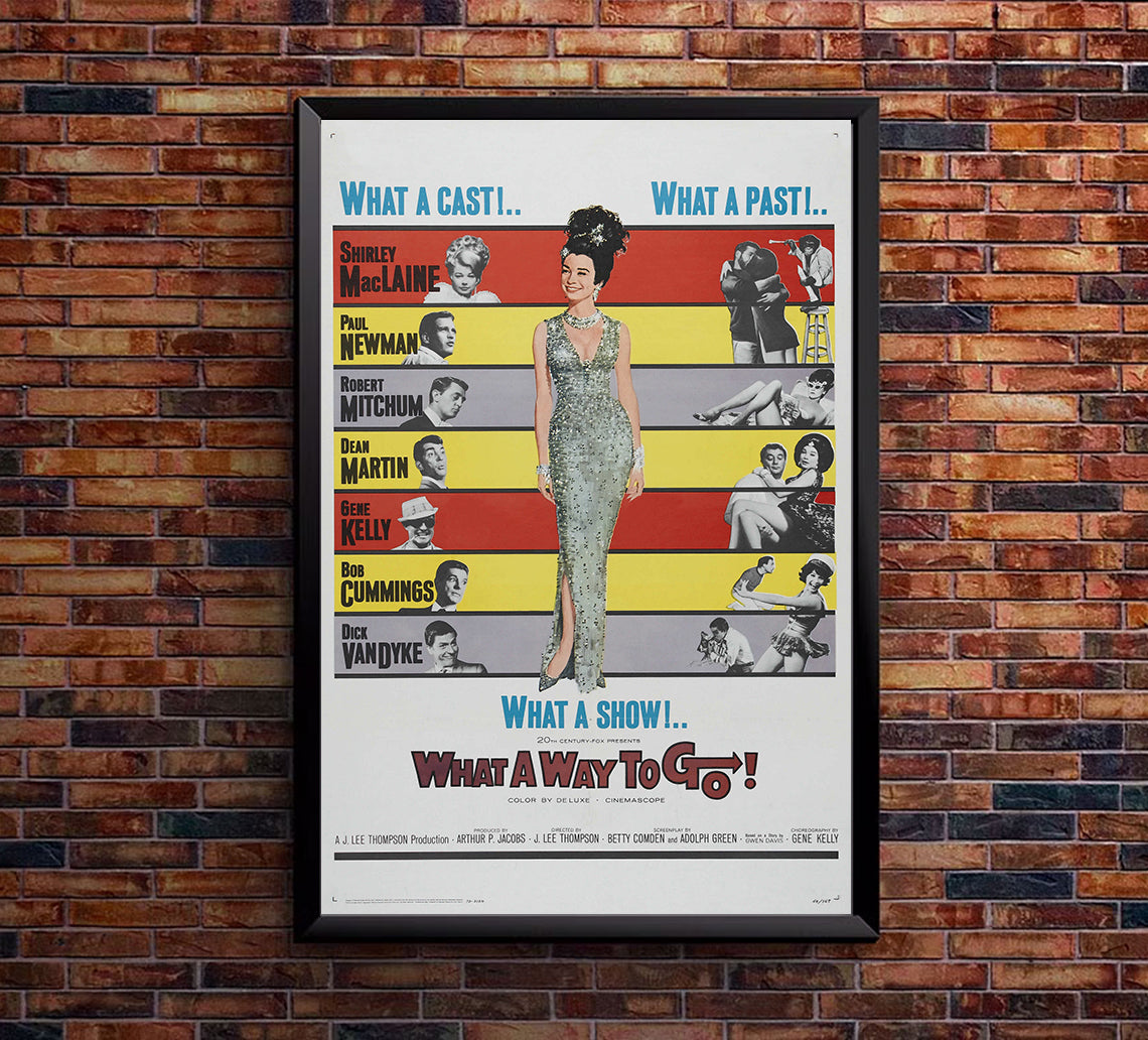 What a Way to Go! 1964 - Paul Newman - US - Classic Movie Poster