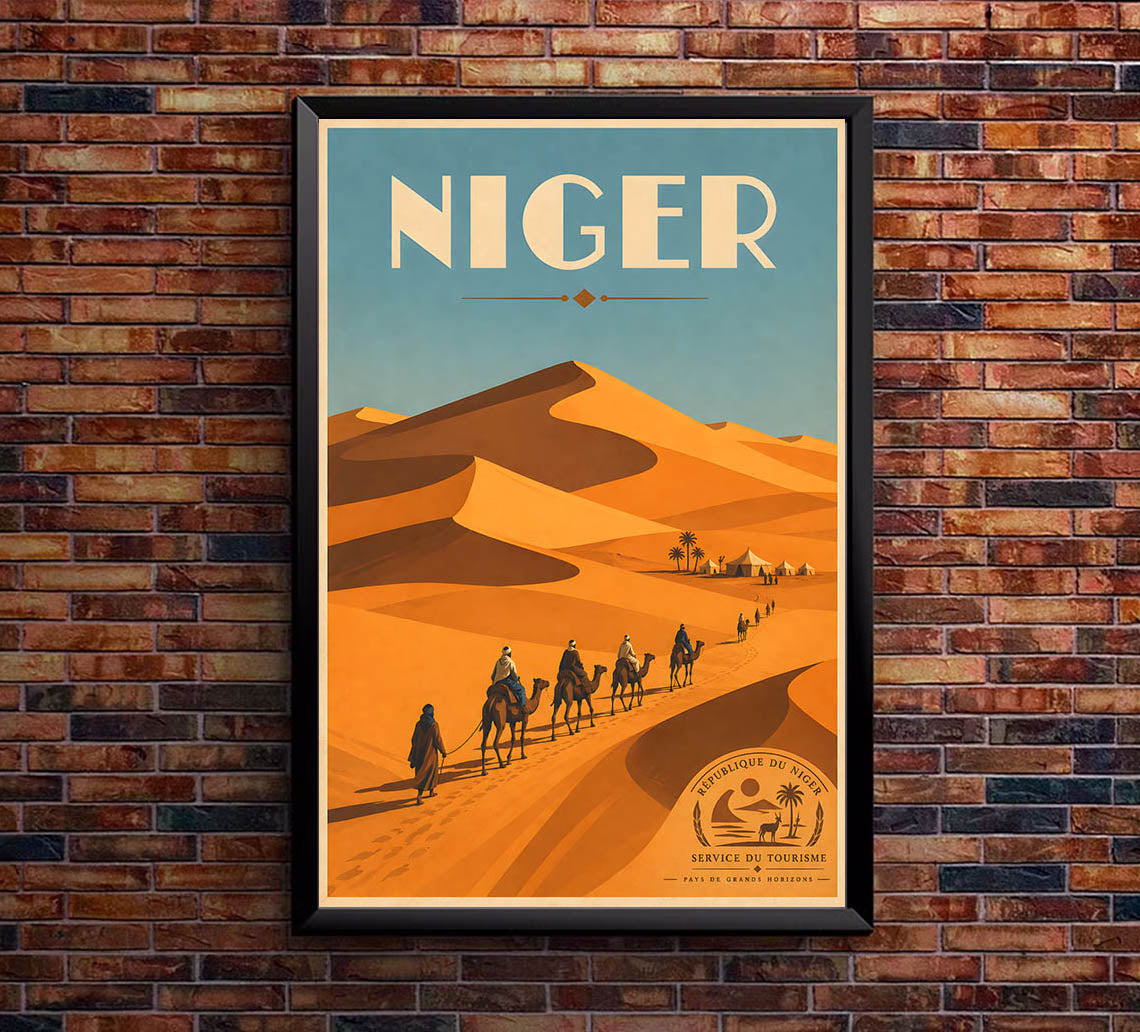 Niger - Tourism - v1 - Vintage Travel Poster