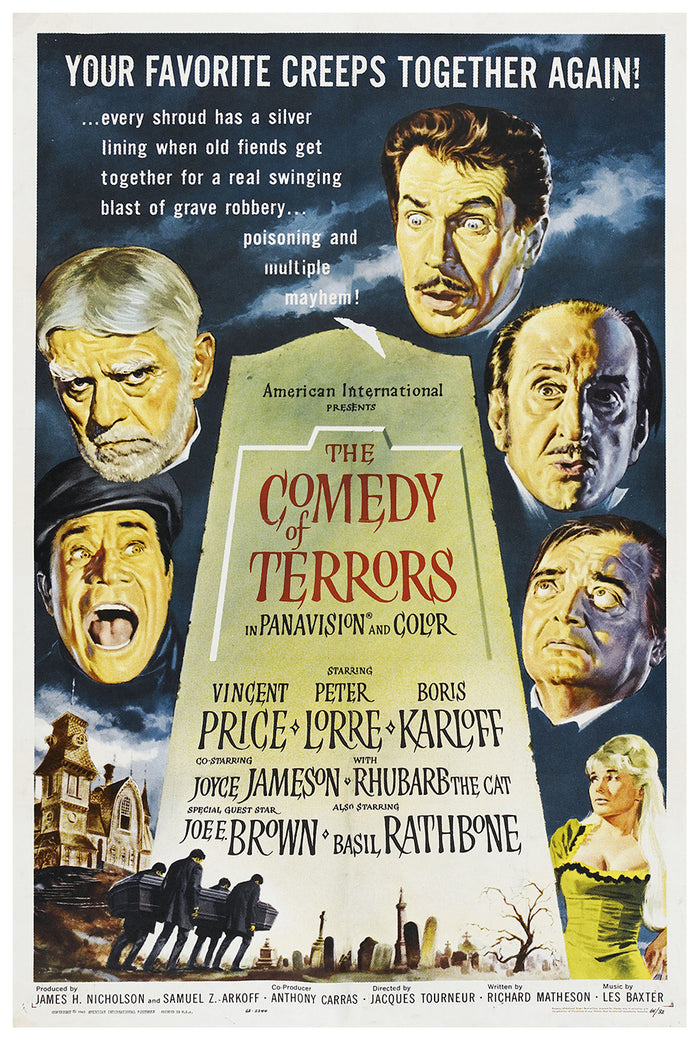 The Comedy of Terrors 1964 - US - v1 - Classic Movie Poster