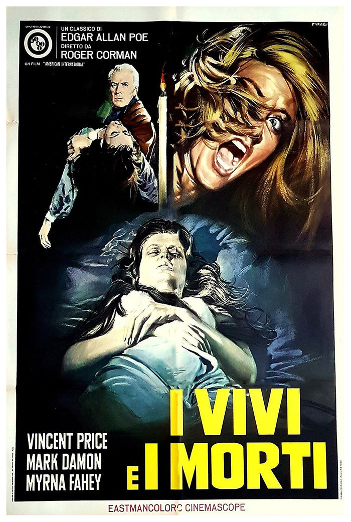 House of Usher 1960 - Italy - v2 - Classic Movie Poster