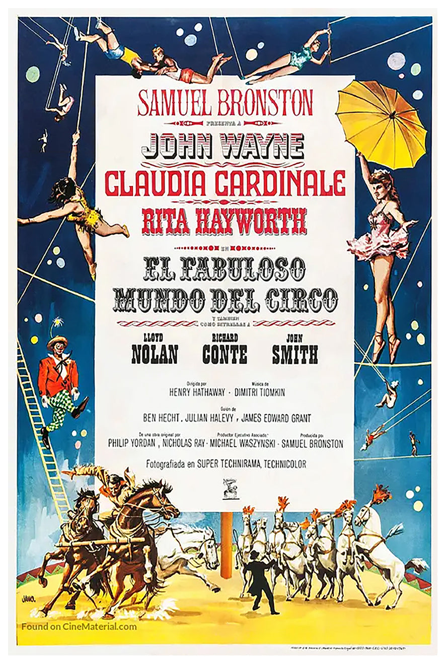 Circus World 1964 - Rita Hayworth - Spain - Classic Movie Poster