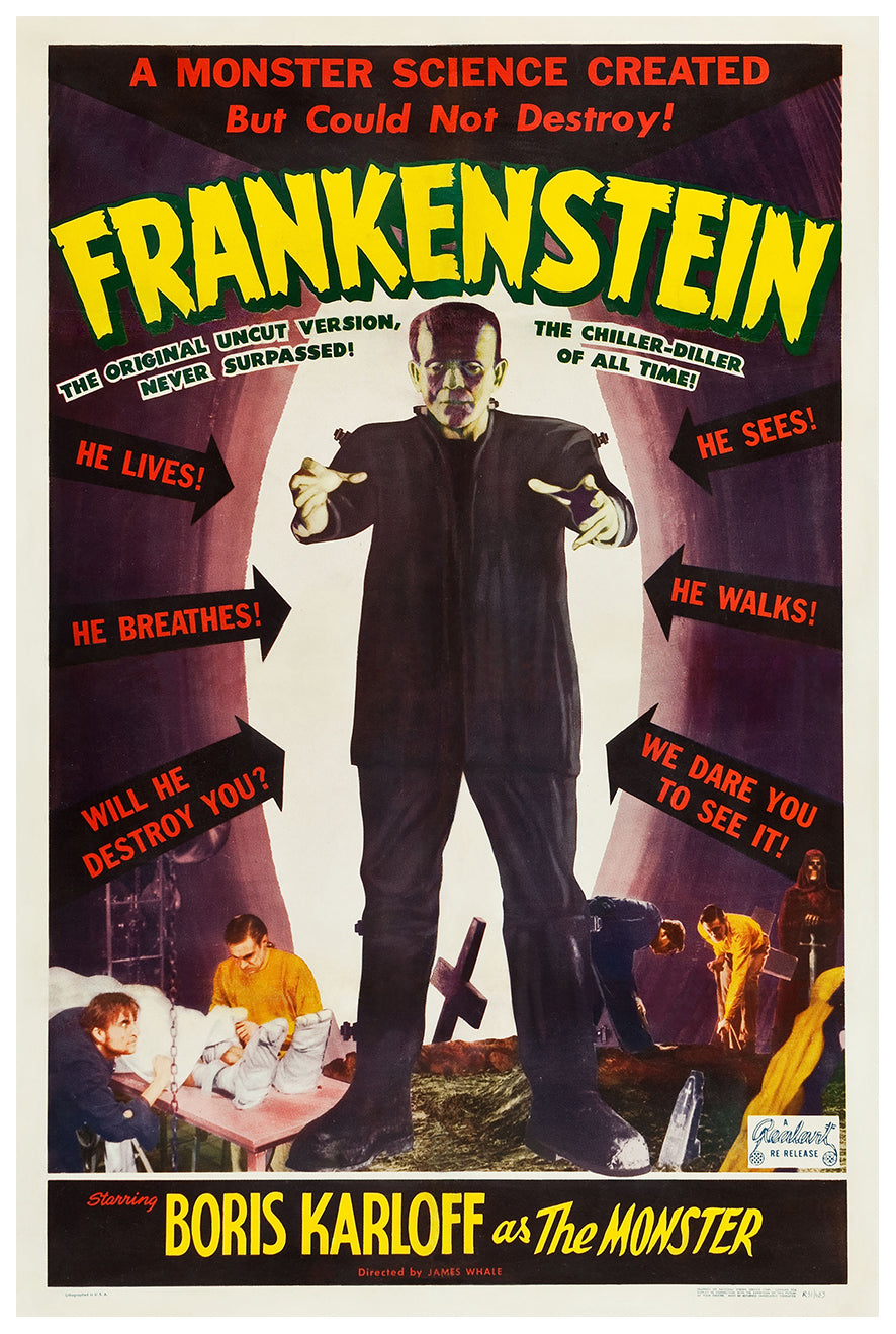 Frankenstein 1931 - US - v9 - Classic Movie Poster