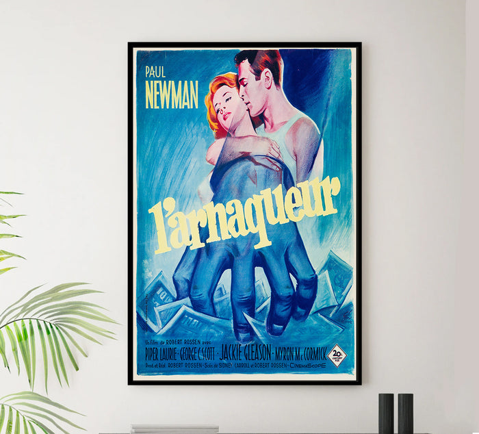 The Hustler 1961 - Paul Newman - France - Classic Movie Poster