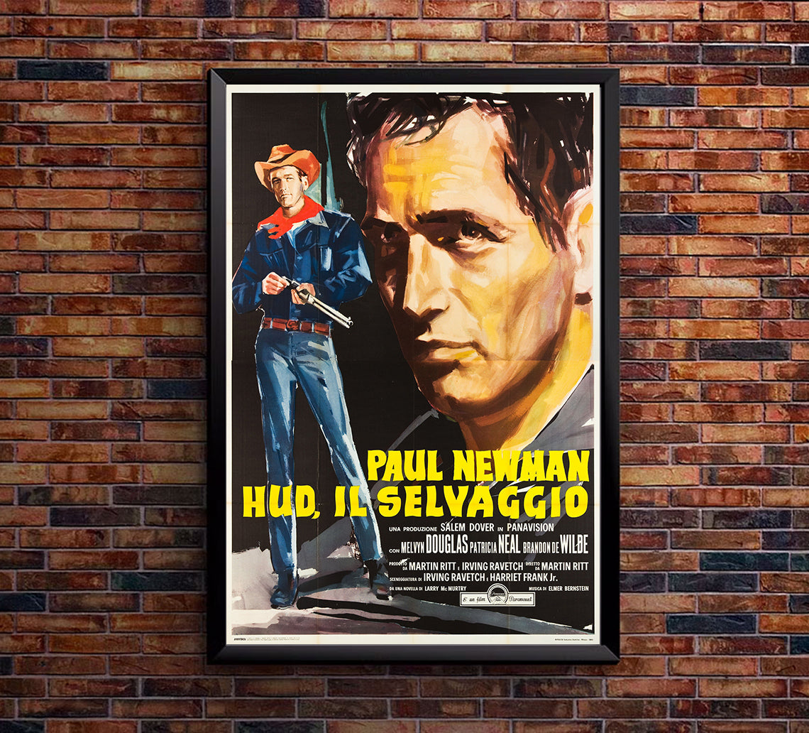 Hud 1963 - Paul Newman - Italy (2) - Classic Movie Poster