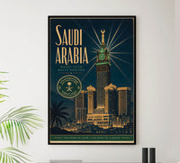 Saudi Arabia - Tourism - v1 - Vintage Travel Poster