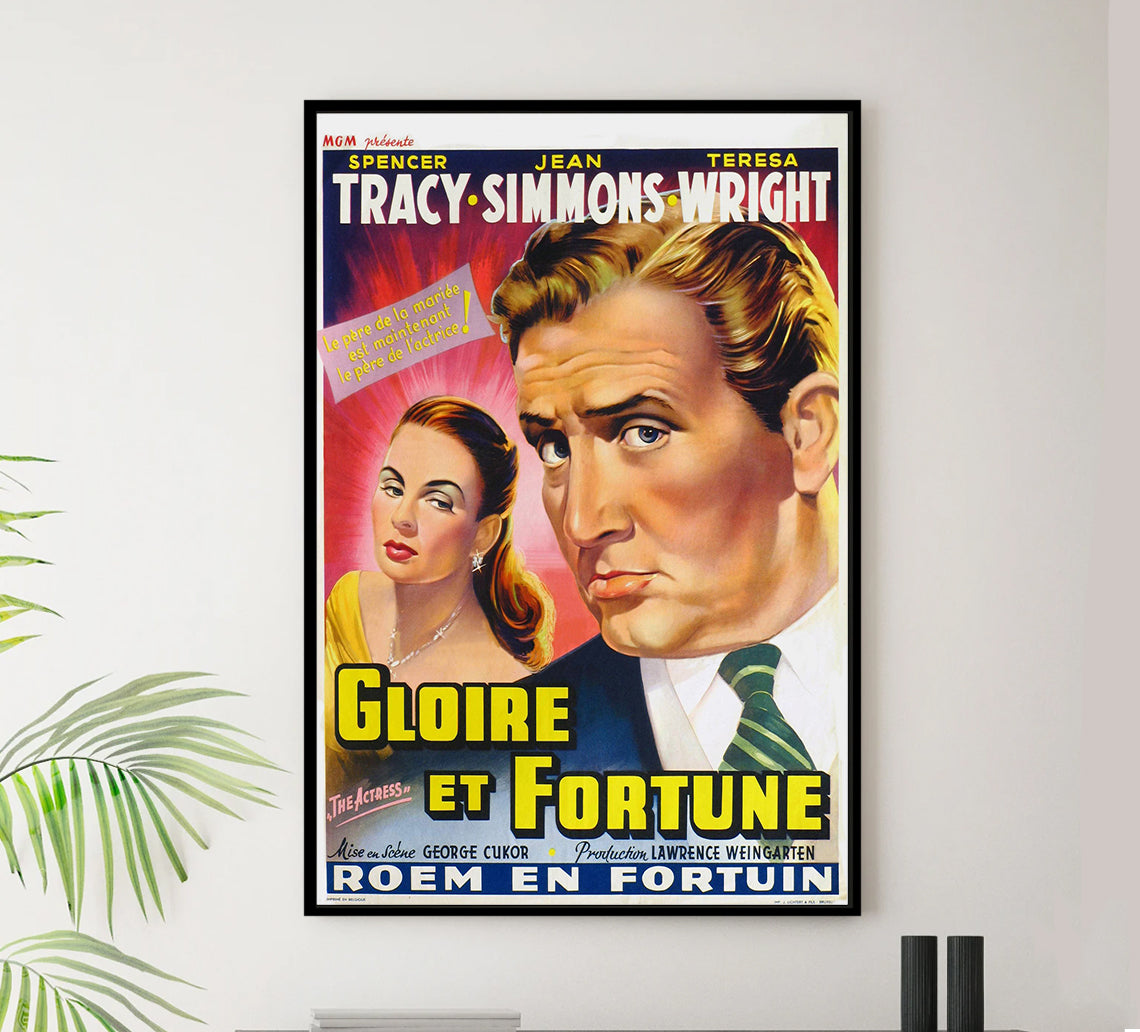 The Actress 1953 - Belgium - v1 - Classic Movie Poster