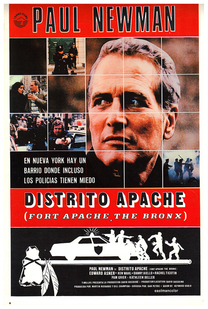 Fort Apache the Bronx 1981 - Paul Newman - Spain - Classic Movie Poster