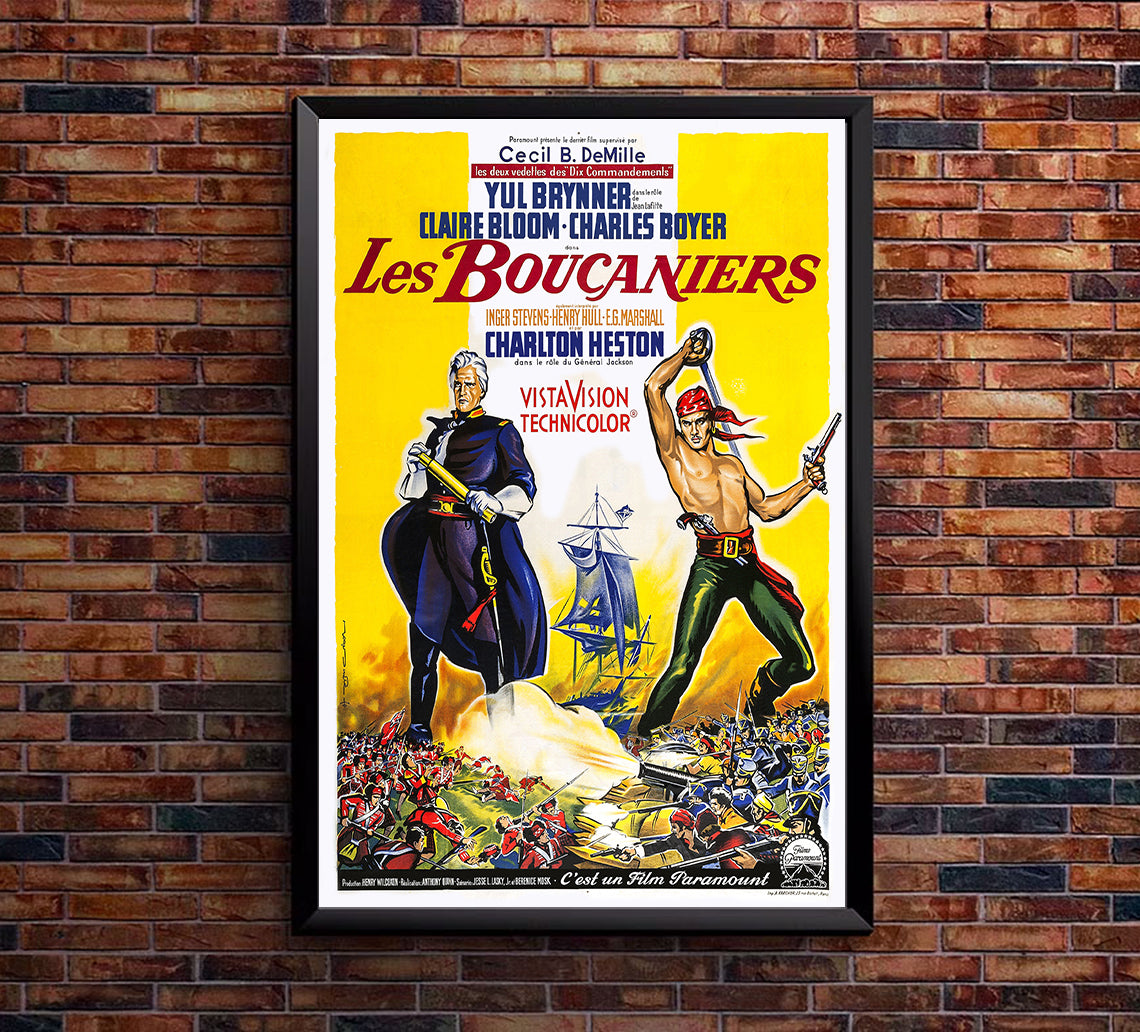 The Buccaneer 1958 - France - v1 - Classsic Movie Poster