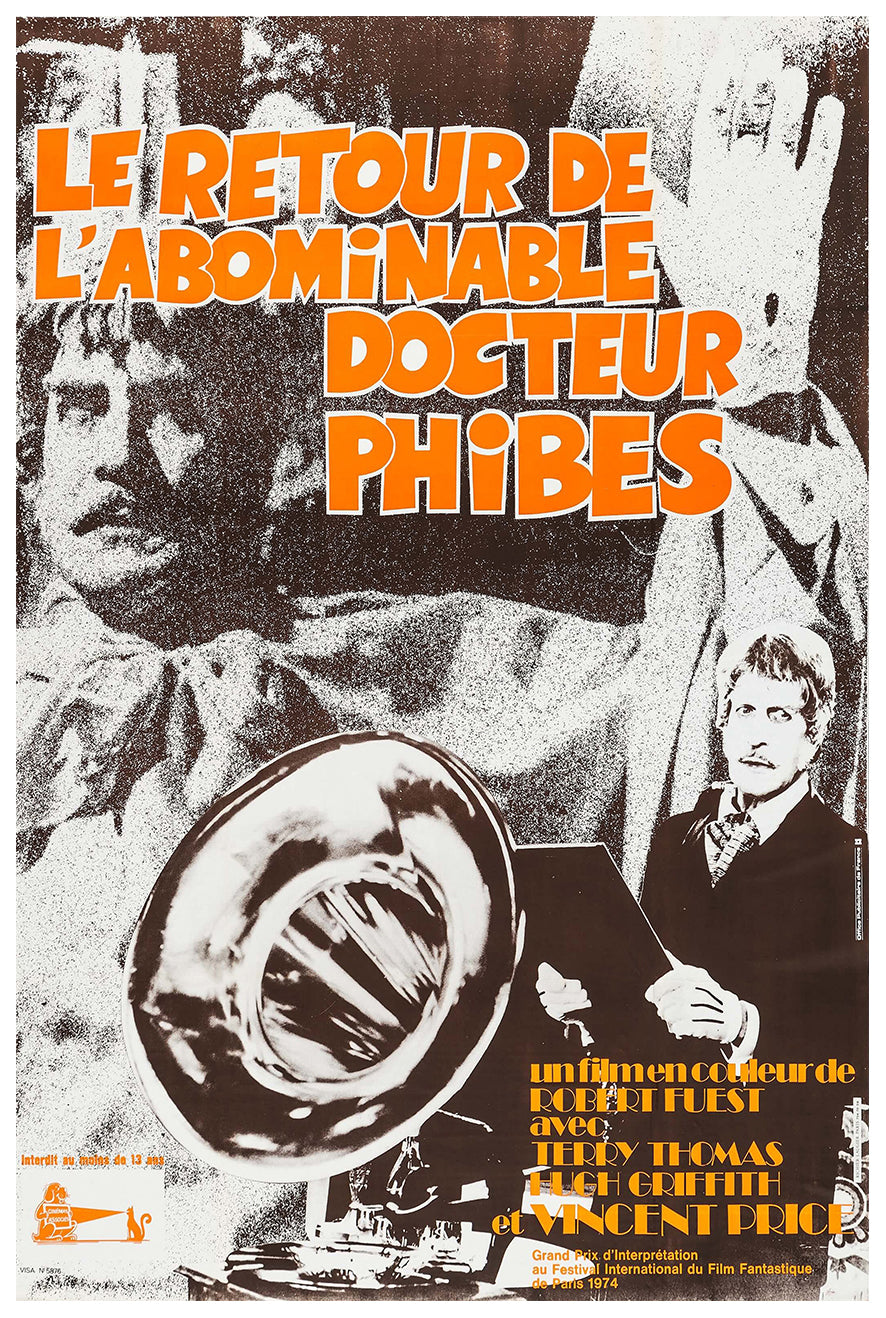 Dr. Phibes Rises Again 1972 - France - v1 - Classic Movie Poster