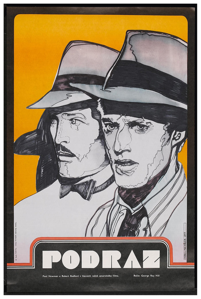 The Sting 1973 - Paul Newman - Czech Republic - Classic Movie Poster