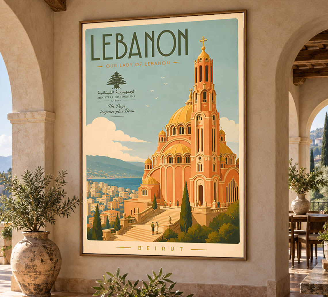 Lebanon - Tourism - v1 - Vintage Travel Poster