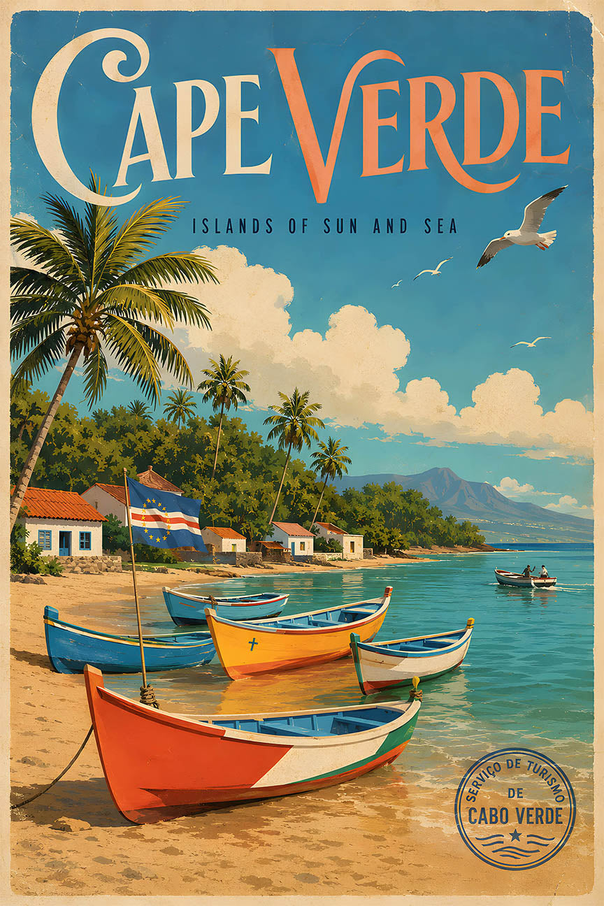 Cape Verde - Tourism - v1 - Vintage Travel Poster
