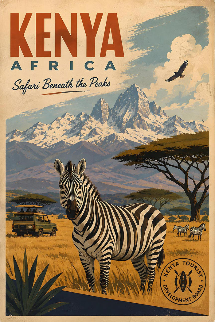 Africa - Kenya - Vintage Tourism Travel Poster