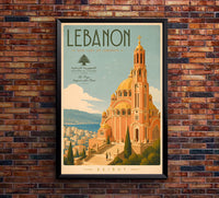 Lebanon - Tourism - v1 - Vintage Travel Poster