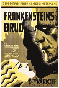 Bride of Frankenstein 1935 - Sweden - v1 - Classic Movie Poster