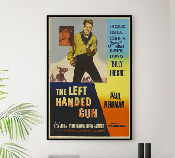 The Left Handed Gun 1958 - Paul Newman - US (2) - Classic Movie Poster
