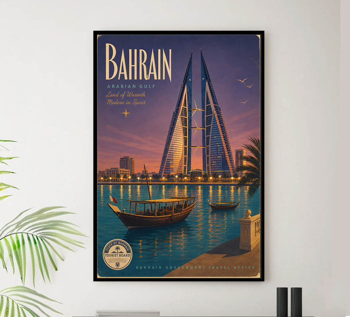 Bahrain - Tourism - v1 - Vintage Travel Poster