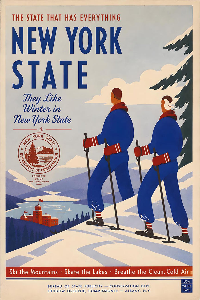 New York - The State That Has Every Thing - Vintage Tourism Travel Poster