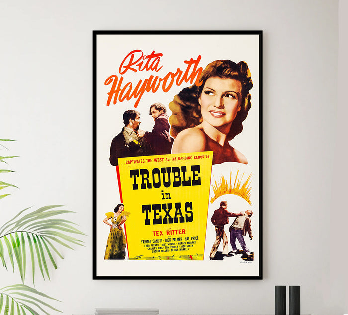 Trouble in Texas 1937 - Rita Hayworth - US - Classic Movie Poster