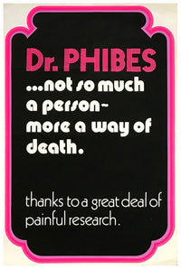 The Abominable Dr. Phibes 1971 - United Kingdom - v4 - Classic Movie Poster