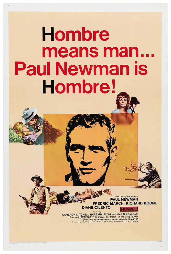 Hombre 1967 - Paul Newman - US (3) - Classic Movie Poster