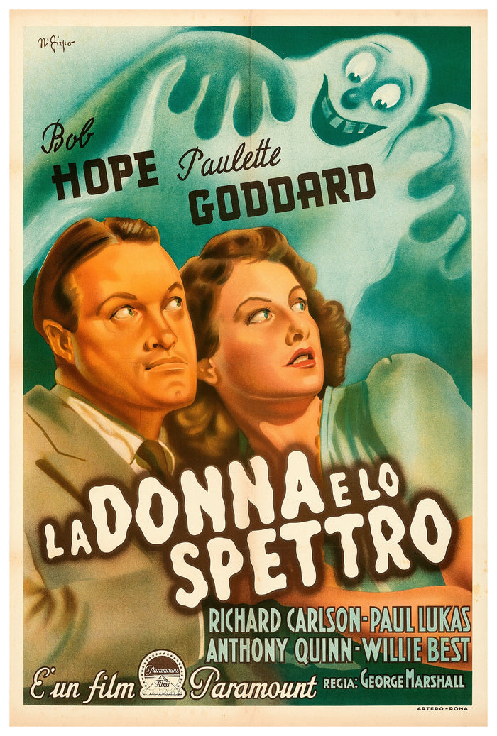 The Ghost Breakers 1940 - Italian - Vintage Movie Poster