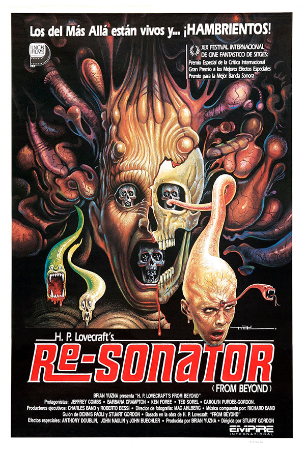 From Beyond - 1986 - Spanish - Vintage Movie Poster
