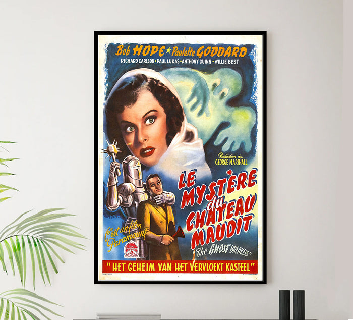The Ghost Breakers - 1940 - Belgium - Vintage Movie Poster