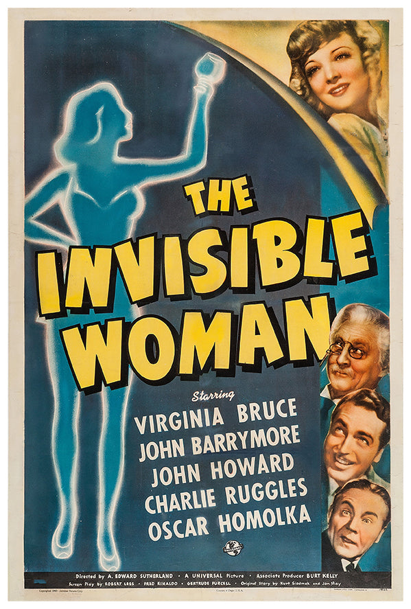The Invisible Woman - 1940 - Vintage Movie Poster