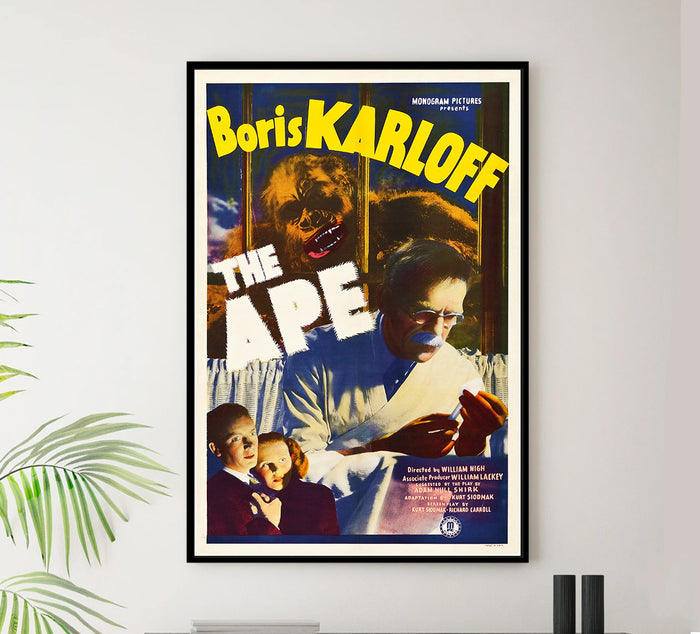 The Ape - Boris Karloff - 1940 - Vintage Movie Poster
