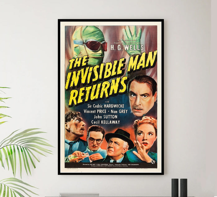 The Invisible Man Returns - 1940 - Vintage Movie Poster