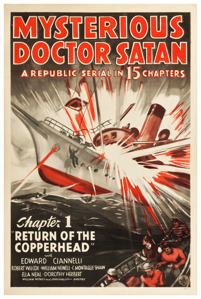Mysterious Doctor Satan - 1940 - Vintage Movie Poster
