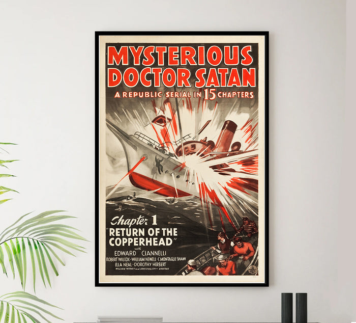 Mysterious Doctor Satan - 1940 - Vintage Movie Poster