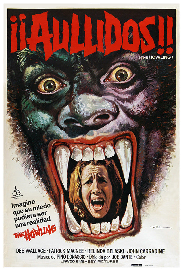 The Howling - 1981 - Spanish - Vintage Movie Poster
