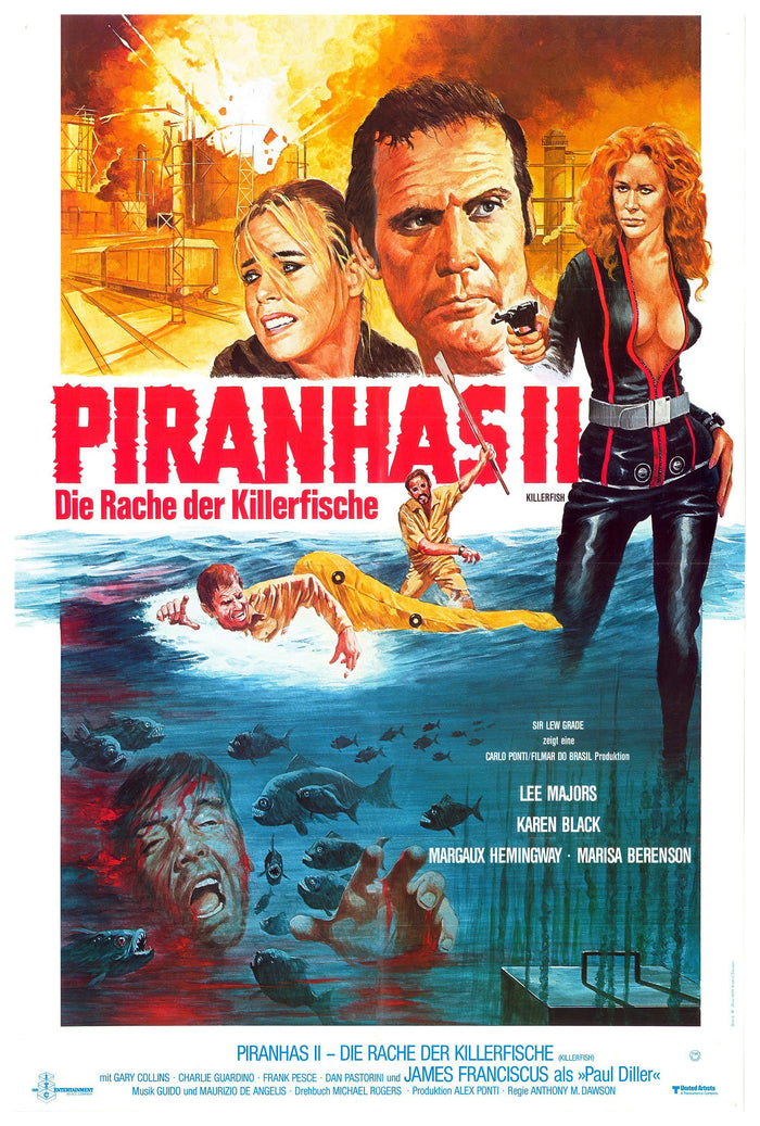 Killer Fish - 1979 - German - Vintage Movie Poster