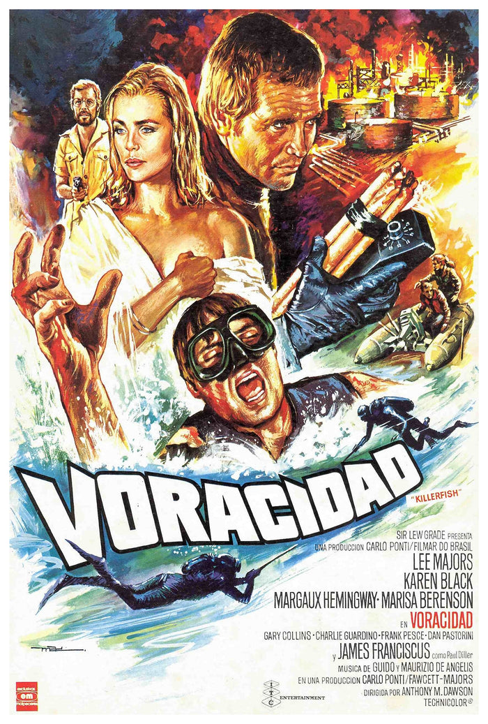 Killer Fish - 1979 - Spanish - Vintage Movie Poster