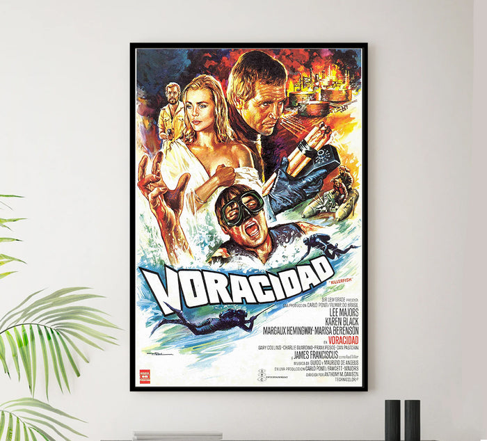 Killer Fish - 1979 - Spanish - Vintage Movie Poster