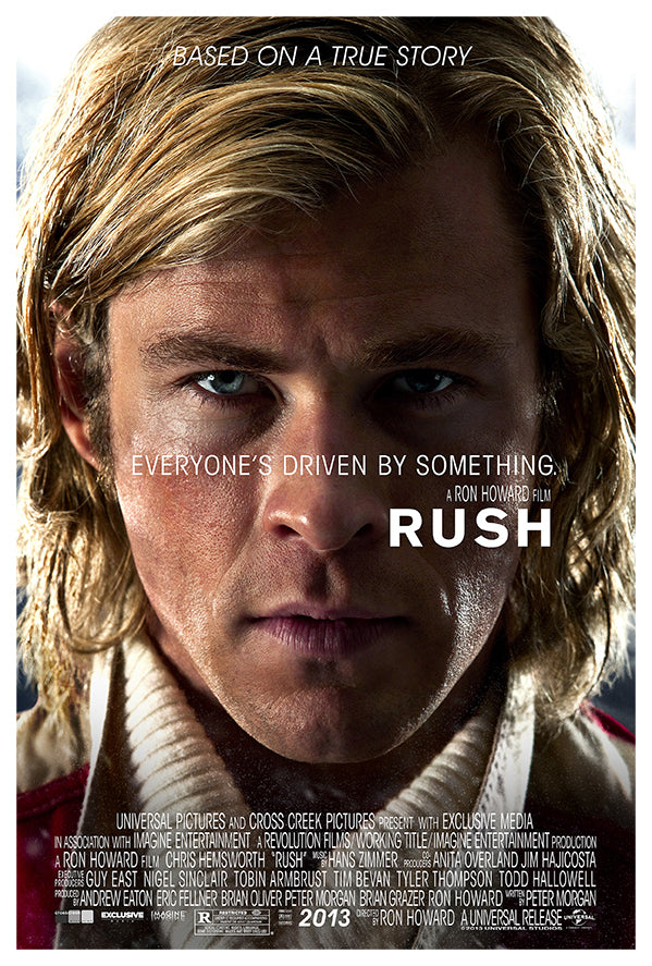 Rush - Chris Hemsworth - 2013 - Teaser - Vintage Movie Poster