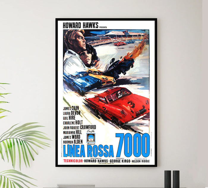 Red Line 7000 - 1965 - Italian - Vintage Movie Poster