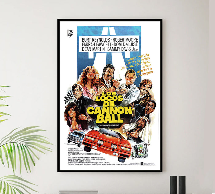The Cannonball Run - 1981 - Spanish - Vintage Movie Poster