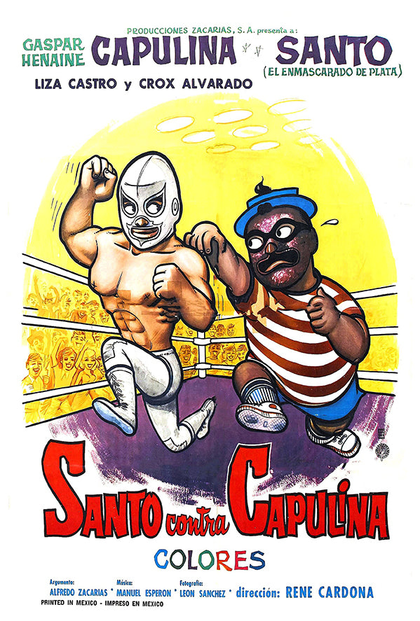 Santo vs. Capulina - 1969 - Vintage Movie Poster