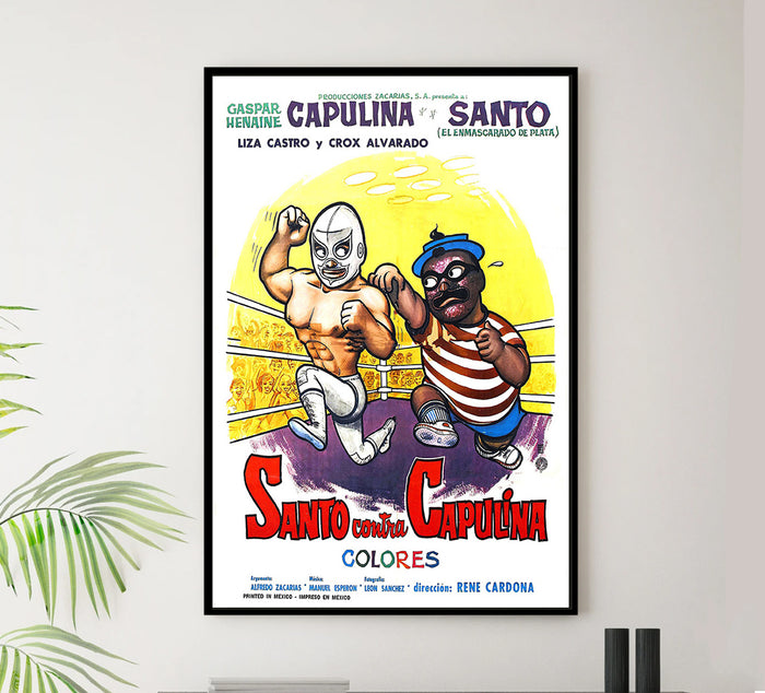 Santo vs. Capulina - 1969 - Vintage Movie Poster