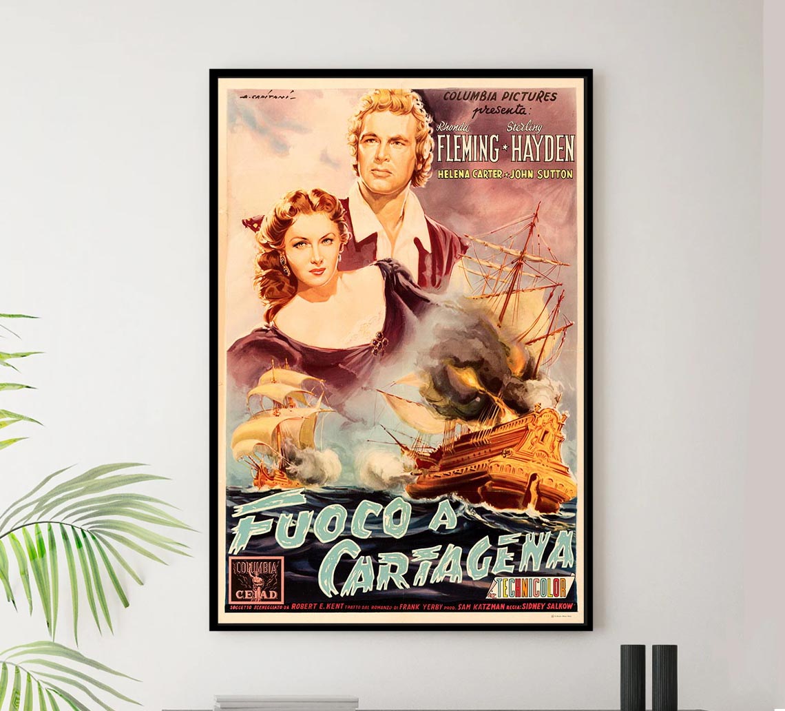 the golden hawk 1955 - Vintage Pirate Classic Movie Poster