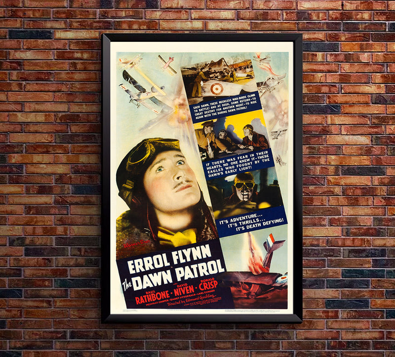 The Dawn Patrol - Errol Flynn - WW1 Movei Poster